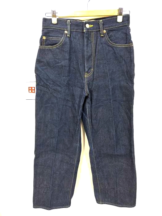 ザシンゾーン THE Shinzone HIGH WAIST IVY JEANS センタープレスハイウエストストレートデニムパンツ レディース JPN：36