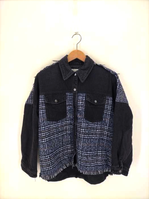 ZARA(ザラ) 素材切替シャツジャケット レディース  S