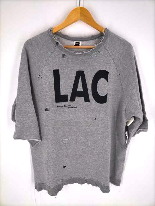 ボヘミアンズ BOHEMIANS LAC ダメージ加工スウェットカットソー メンズ 表記無
