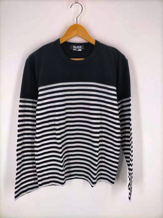 ブラックコムデギャルソン BLACK COMME des GARCONS AD2015 切替ボーダーカットソー メンズ JPN：L