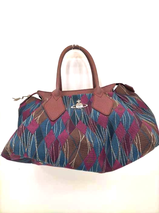 ヴィヴィアンウエストウッド Vivienne Westwood ハンドバッグ ダイヤ柄 レディース 表記無