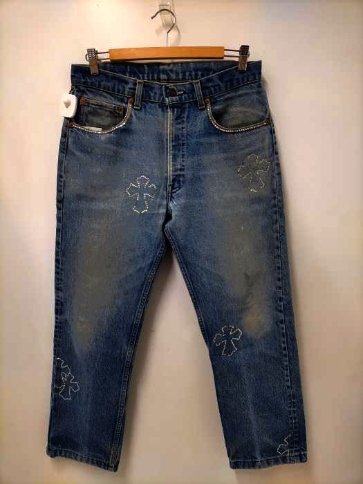 リーバイス Levis 80S ビジュー加工 505 ジップフライデニム メンズ  33