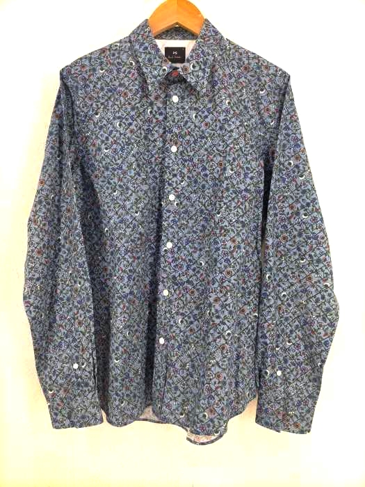 ピーエスポールスミス PS Paul Smith 花柄 長袖シャツ  メンズ JPN：L
