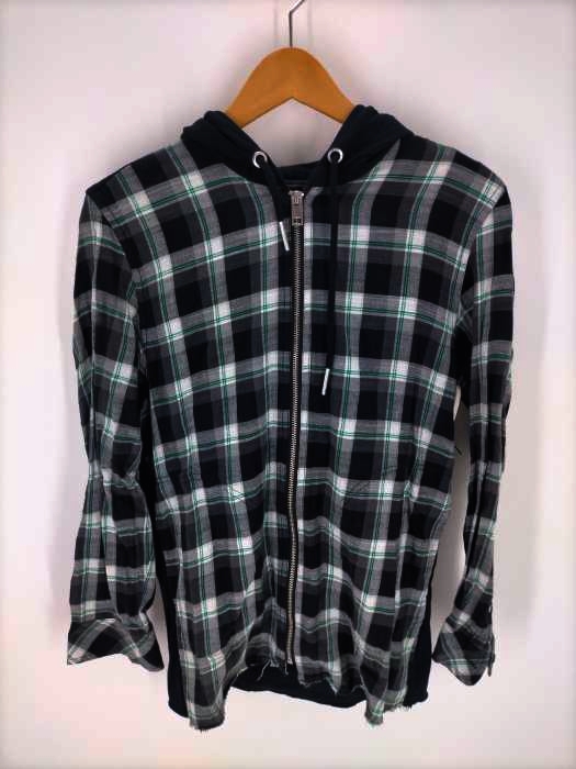 DIESEL(ディーゼル) バックプリント ジップアップシャツパーカー メンズ トップス パーカー