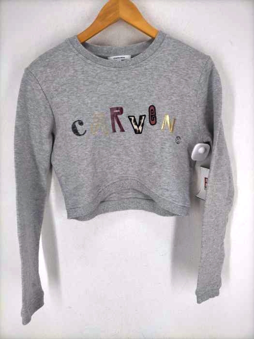CARVEN(カルヴェン) クルーネックロゴプリントスウェット レディース JPN:S