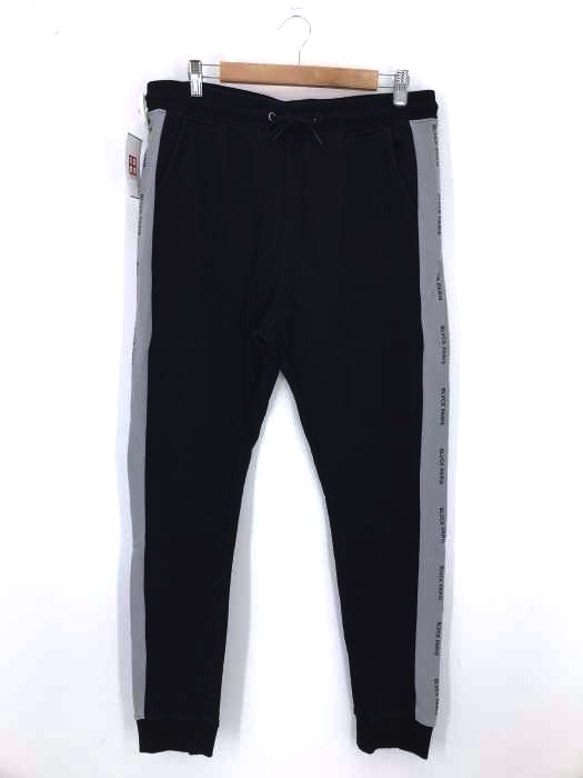 USED古着(ユーズドフルギ) BLVCK サイドラインロゴスウェットパンツ メンズ JPN：L