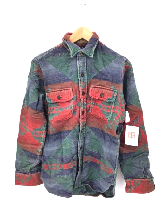 Polo by RALPH LAUREN(ポロバイラルフローレン) ネイティブ柄 エルボーパッチ付きシャツ メンズ import:S