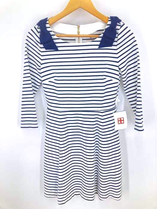kate spade NEW YORK(ケイトスペードニューヨーク) ボーダー柄ワンピース レディース  XS