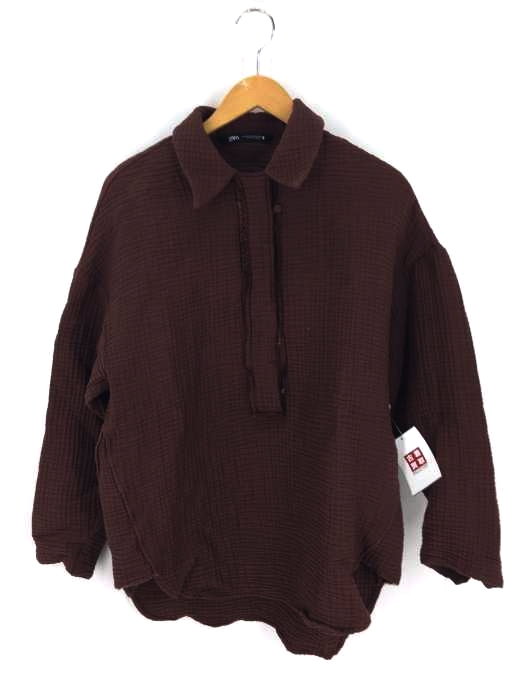 ZARA(ザラ) OVERSIZED TEXTURED WEAVE SHIRT レディース JPN：XS