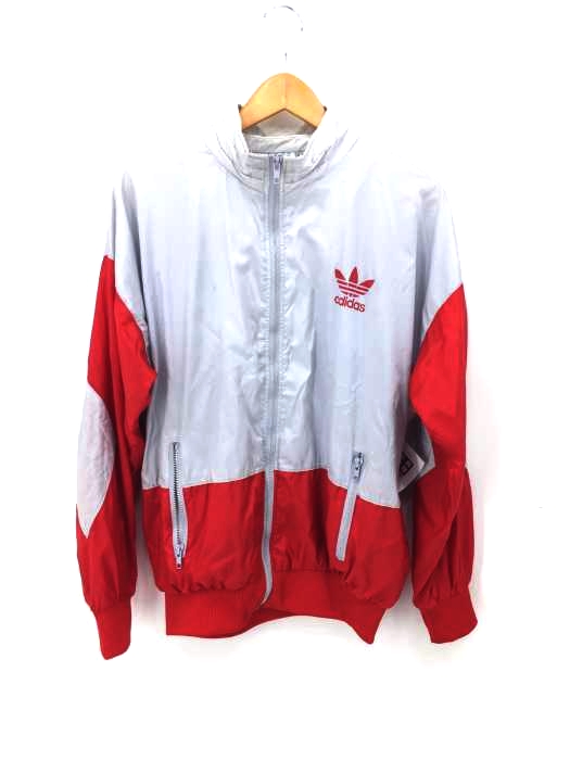 adidas Originals(アディダスオリジナルス) 90S 万国旗タグ トレフォイルロゴ エルボパッチナイロンジャケット メンズ 表記無