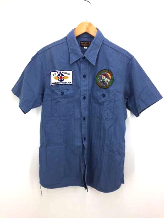 BUZZ RICKSONS(バズリクソンズ) Squadron ヘリンボーンツイルミリタリーシャツ メンズ  16