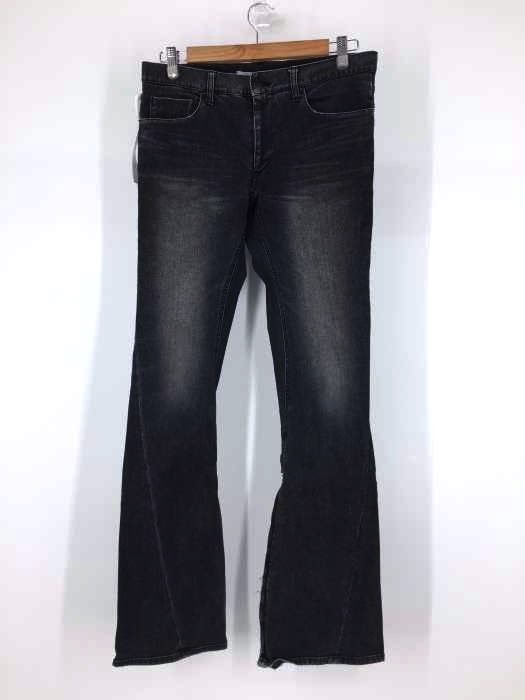 DIET BUTCHER SLIM SKIN(ダイエットブッチャースリムスキン) 裾ジップ フレア ブラックデニム メンズ JPN：M