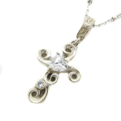 STAR JEWELRY(スタージュエリー) ネックレス ペンダント 925 クロス ハート ストーン シルバー /YI15 レディース サイズ表記なし(実寸サイズをご確認下さい。)