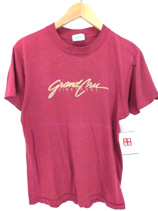 Hanes(ヘインズ) 80s USA製 青タグ Fifty-Fifty シングルステッチロゴTシャツ メンズ import：M