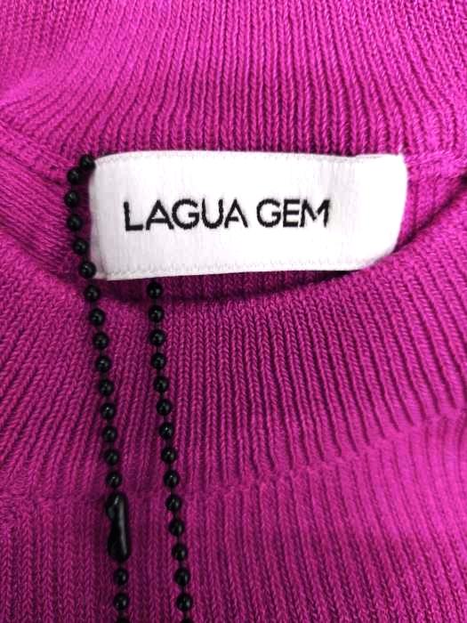 LAGUA GEM(ラグアジェム) SUMMER KNIT ONE SHOULDER TOPS レディース  M