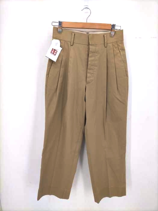 Chaos(カオス) GENTLEMAN LADY ハイウェストワイド3タックチノパンツ  レディース JPN：38