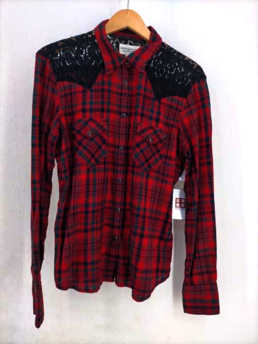 DENIM & SUPPLY RALPH LAUREN(デニムアンドサプライ ラルフローレン) レース切替チェックウエスタンシャツ レディース JPN：M