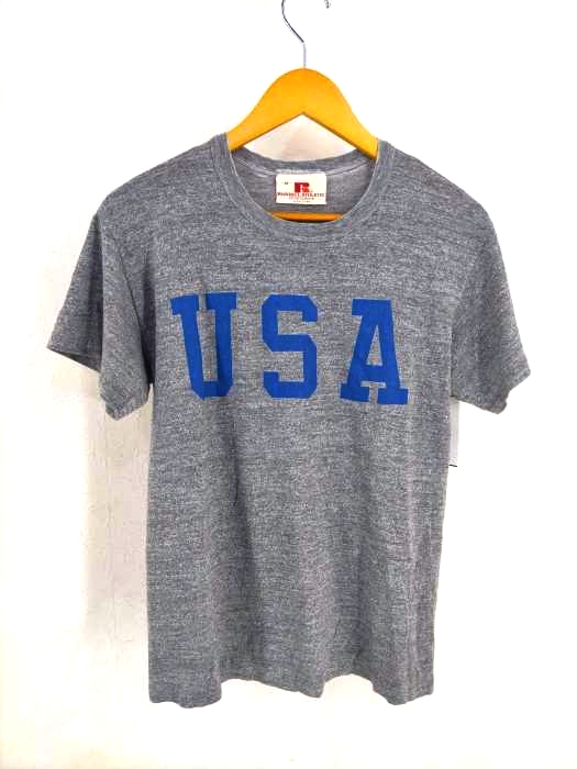 ラッセルアスレチック RUSSELL ATHLETIC MADE IN U.S.A.USAプリント半袖Tシャツ メンズ JPN：M