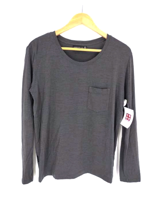 ICEBREAKER(アイスブレーカー) NATURE DYED LS POCKET CREWE メリノウール クルーネック Tシャツ レディース  XS