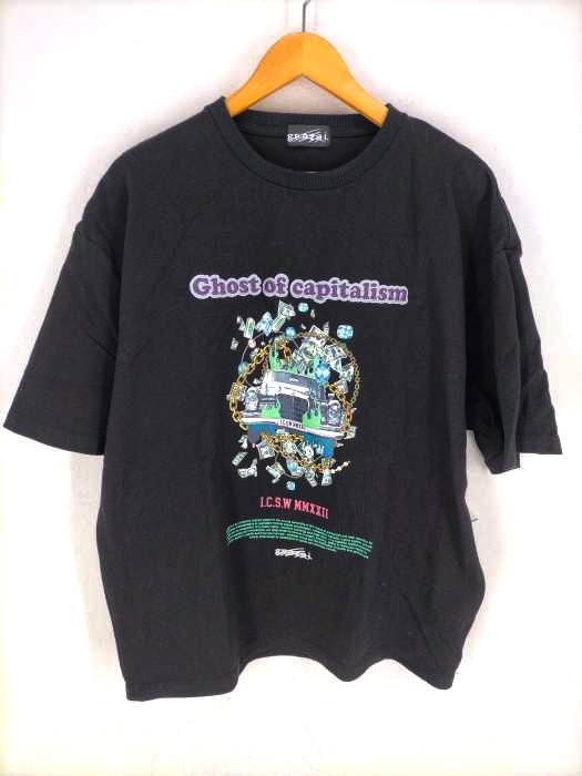 genzai(ゲンザイ) プリントクルーネックTシャツ メンズ JPN：L