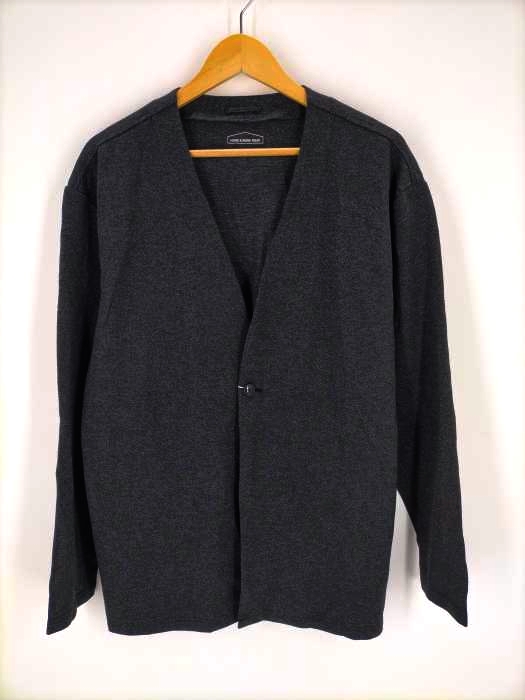 ユーズドフルギ USED古着 {HOME&WORK WEAR } セットアップ ストレッチノーカラージャケット イージーテーパードパンツ メンズ 表記無