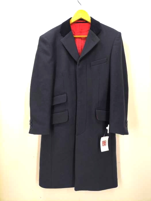 ユーズドフルギ USED古着 {{JUMP the GUN}}開襟 比翼 ロングコート メンズ  36R