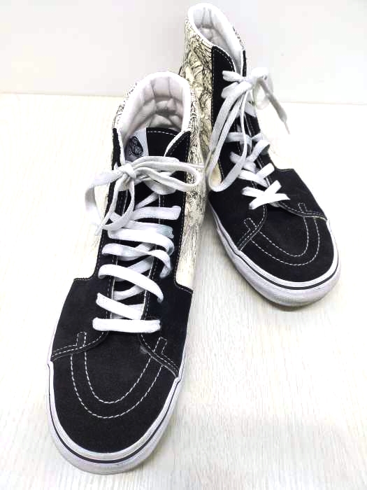 バンズ VANS Sk8-Hi Ouroboros Black/True White メンズ JPN：28