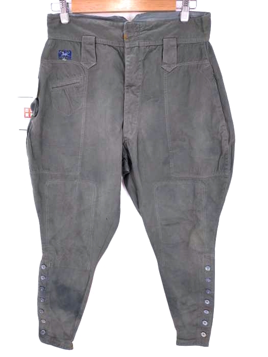 ユーズドフルギ USED古着 60S DEPONIRT ホック ヴィンテージ 7連ボタン ジョッパーズパンツ シンチバック メンズ 表記無