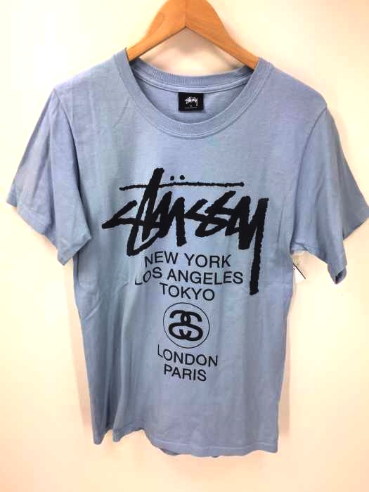 Stussy(ステューシー) ワールドツアー 半袖ロゴ クルーネックTシャツ メンズ JPN:S