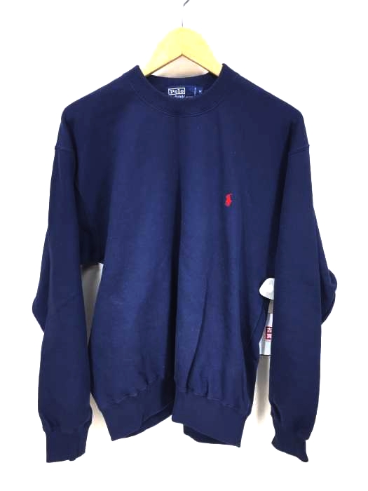 Polo by RALPH LAUREN(ポロバイラルフローレン) ワンポイント刺繍 クルーネックスウェット メンズ import：M