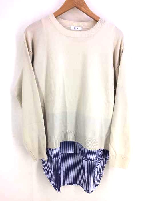 A.V.V(アー・ヴェ・ヴェ) シャツタンクレイヤードニット レディース M