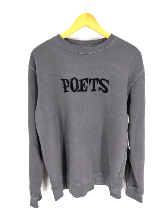 INDEPENDENT(インディペンデント) POETS USA フロッキープリント クルーネックスウェット メンズ JPN：M