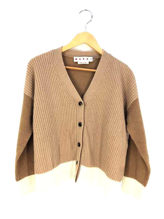 マルニ MARNI 2トーン Vネックカーディガン レディース  36