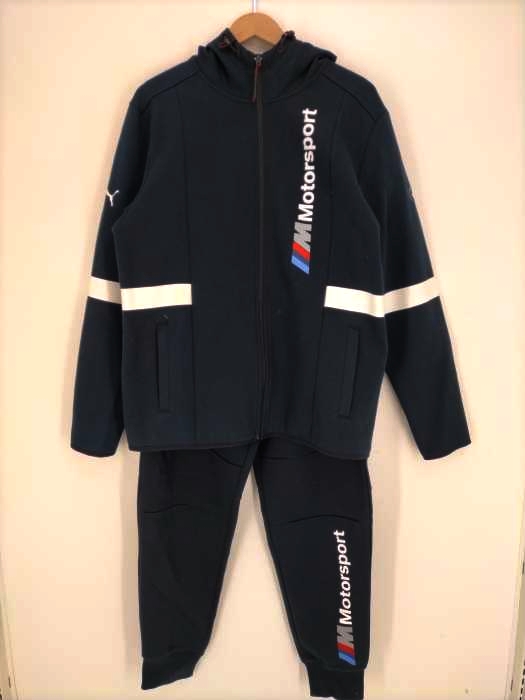 PUMA(プーマ) MMS Hooded Sweat Jacket Anthracite & Pantalon Joggingトラックジャケット&パンツセットアップ メンズ  Ⅼ