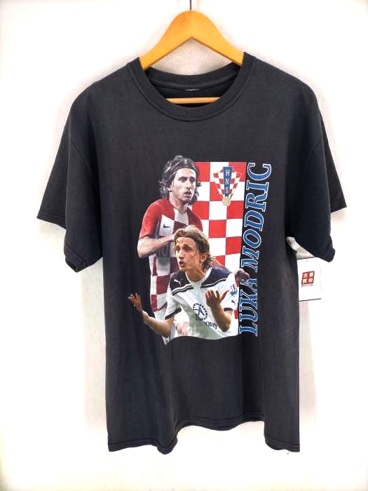 USED古着(ユーズドフルギ) LUKA MODRIC プリントクルーネックTシャツ メンズ 表記無