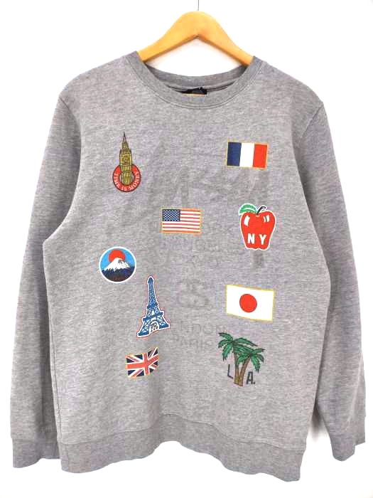 Stussy(ステューシー) 両面プリント クルーネックスウェット メンズ import：M