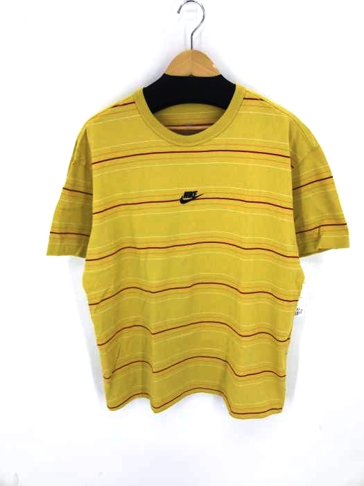 NIKE(ナイキ) NSW PRM ESNTL SUST STRP S/S センターロゴボーダーカットソー メンズ JPN：XXL