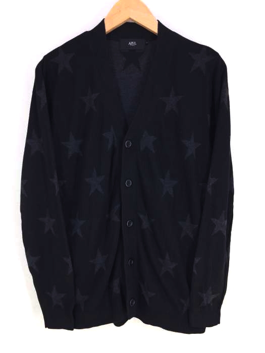AZUL by moussy(アズールバイマウジー) STAR PATTERN CARDIGAN メンズ  S