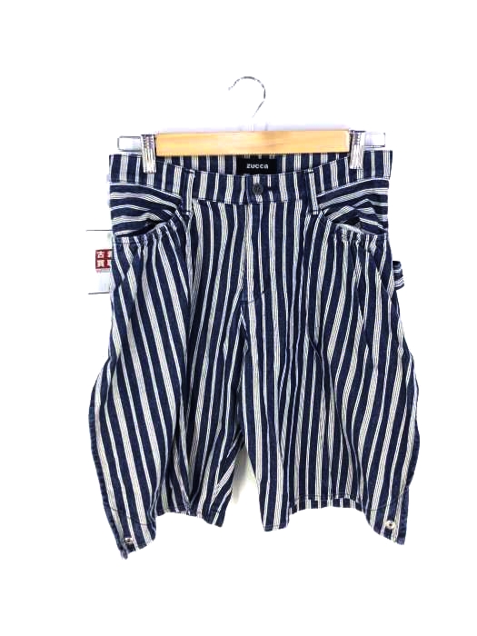 ZUCCa(ズッカ) ストライプ スリット ショーツ ショートパンツ レディース JPN：S