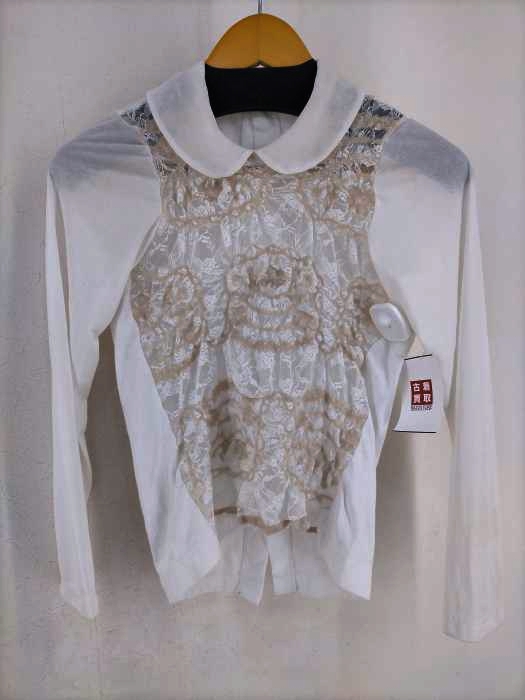 tricot COMME des GARCONS(トリココムデギャルソン) フロントレース切替バックボタンブラウス レディース 表記無