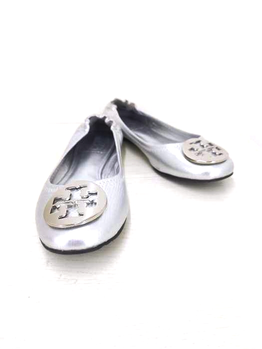トリーバーチ TORY BURCH ロゴ装飾 パンプス バレエシューズ レディース  6M