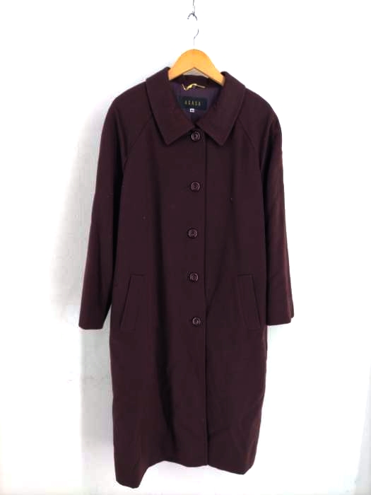 ユーズドフルギ USED古着 AGASA カシミヤステンカラーコート レディース 表記無