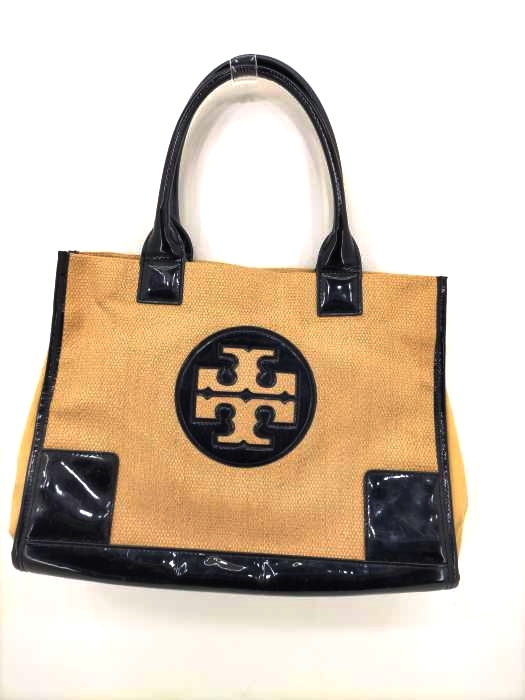 トリーバーチ TORY BURCH ハンドバッグ 編み ナイロン カゴ ロゴ トート レディース 表記無