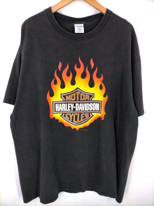 デルタ DELTA HARLEY-DAVIDSON ファイヤープリントTシャツ メンズ JPN：XL