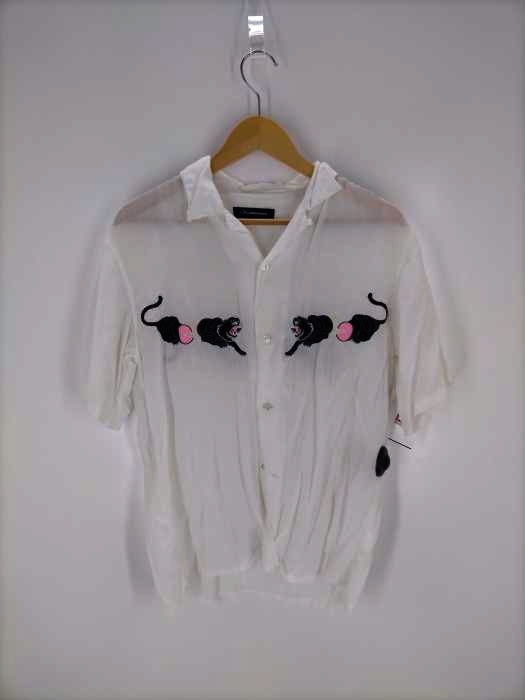ジョンアンダーカバー John UNDERCOVER 16SS トラ刺繍開襟半袖シャツ  メンズ JPN：3