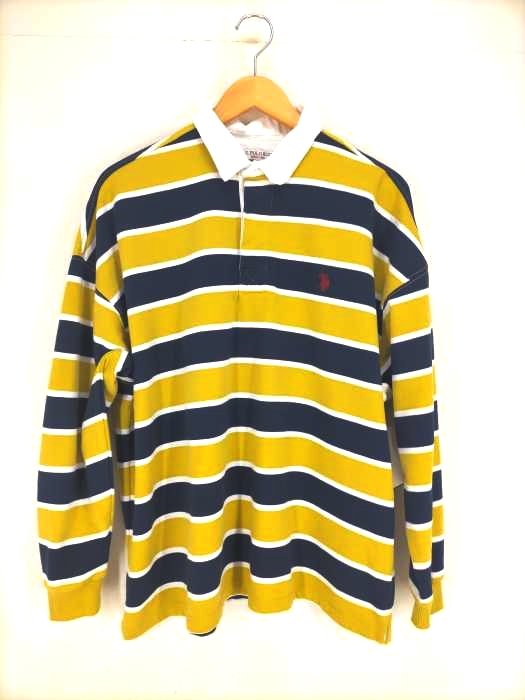 ユーエスポロアッスン U.S.POLO ASSN 刺繍ラガーシャツ メンズ  M