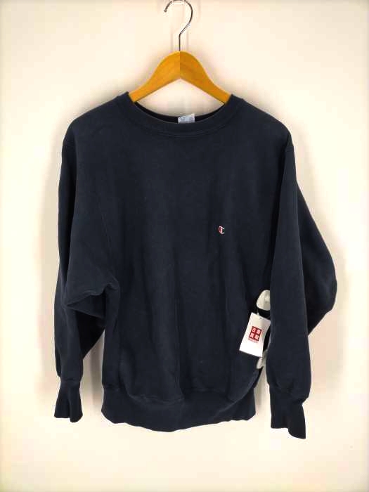 チャンピオン Champion 90S REVERSE WEAVE 刺繍タグ 目つき クルーネックスウェット メンズ JPN：XL
