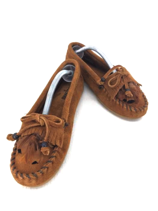 Minnetonka(ミネトンカ) 羽根飾り スウェードモカシン シューズ レディース  8