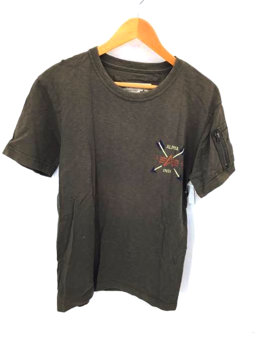 ALPHA INDUSTRIES(アルファインダストリーズ) アローロゴプリントTシャツ メンズ JPN：L