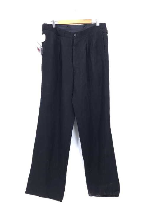 Yohji Yamamoto POUR HOMME(ヨウジヤマモトプールオム) レーヨン混サイドアジャスター2タックワイドスラックス メンズ JPN：2